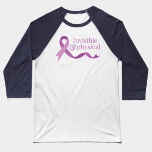 Invisible & Physical (Purple) Baseball T-Shirt